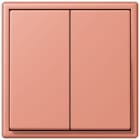 JUNG - Friends of Hue Funk-Wandsender Set 4-kanalig, Serie LS, l'ocre rouge moyen