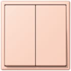 JUNG - Friends of Hue Funk-Wandsender Set 4-kanalig, Serie LS, l'ocre rouge clair