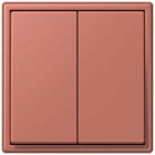 JUNG - Friends of Hue Funk-Wandsender Set 4-kanalig, Serie LS, terre sienne brique