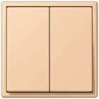 JUNG - Friends of Hue Funk-Wandsender Set 4-kanalig, Serie LS, terre sienne claire 31