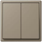 JUNG - Friends of Hue Funk-Wandsender Set 4-kanalig, Serie LS, ombre naturelle moyenne