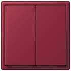 JUNG - Friends of Hue Funk-Wandsender Set 4-kanalig, Serie LS, le rubis