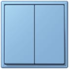 JUNG - Friends of Hue Funk-Wandsender Set 4-kanalig, Serie LS, bleu céruléen 59