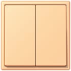 JUNG - Friends of Hue Funk-Wandsender Set 4-kanalig, Serie LS, terre sienne claire 59