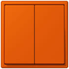 JUNG - Friends of Hue Funk-Wandsender Set 4-kanalig, Serie LS, orange vif