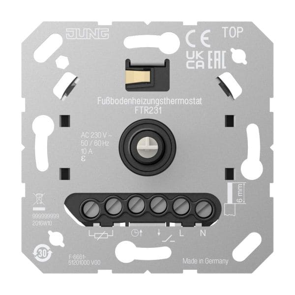JUNG - Fußbodenheizungsthermostat, Öffner, AC 230 V~
