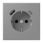 JUNG - SCHUKO Steckdose 16 A 250 V ~, USB 1 x Typ A + 1 x Typ CSAFETY+, gris 31