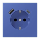 JUNG - SCHUKO Steckdose 16 A 250 V ~, USB 1 x Typ A + 1 x Typ CSAFETY+, bleu outremer 31
