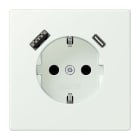 JUNG - SCHUKO Steckdose 16 A 250 V ~, USB 1 x Typ A + 1 x Typ CSAFETY+, outremer gris