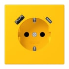 JUNG - SCHUKO Steckdose 16 A 250 V ~, USB 1 x Typ A + 1 x Typ CSAFETY+, le jaune vif