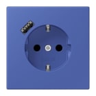 JUNG - SCHUKO Steckdose 16 A 250 V ~, USB 1 x Typ ASAFETY+, Serie LS, bleu outremer 31