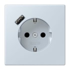 JUNG - SCHUKO Steckdose 16 A 250 V ~, mit USB 1 x Typ ASAFETY+, Serie LS, outremer pale