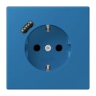 JUNG - SCHUKO Steckdose 16 A 250 V ~, USB 1 x Typ ASAFETY+, Serie LS, bleu céruléen 31
