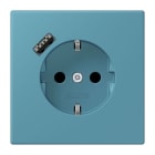 JUNG - SCHUKO Steckdose 16 A 250 V ~, mit USB 1 x Typ ASAFETY+, Serie LS, céruléen vif