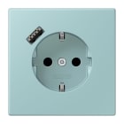 JUNG - SCHUKO Steckdose 16 A 250 V ~, USB 1 x Typ ASAFETY+, Serie LS, céruléen clair