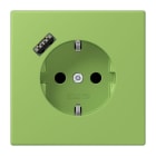 JUNG - SCHUKO Steckdose 16 A 250 V ~, mit USB 1 x Typ A, SAFETY+, Serie LS, vert 31