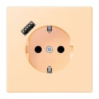 JUNG - SCHUKO Steckdose 16 A 250 V ~, mit USB 1 x Typ A, SAFETY+, Serie LS, ocre
