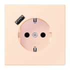 JUNG - SCHUKO Steckdose 16 A 250 V ~, mit USB 1 x Typ ASAFETY+, Serie LS, orange pâle