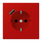 JUNG - SCHUKO Steckdose 16 A 250 V ~, USB 1 x Typ ASAFETY+, rouge vermillon 31