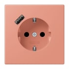 JUNG - SCHUKO Steckdose 16 A 250 V ~, USB 1 x Typ ASAFETY+, l'ocre rouge moyen