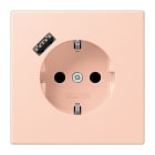 JUNG - SCHUKO Steckdose 16 A 250 V ~, USB 1 x Typ ASAFETY+, l'ocre rouge clair