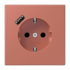 JUNG - SCHUKO Steckdose 16 A 250 V ~, USB 1 x Typ ASAFETY+, terre sienne brique