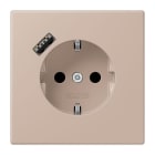 JUNG - SCHUKO Steckdose 16 A 250 V ~, USB 1 x Typ ASAFETY+, ombre brûlée claire