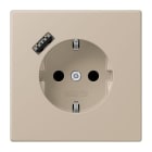JUNG - SCHUKO Steckdose 16 A 250 V ~, USB 1 x Typ ASAFETY+, ombre naturelle claire