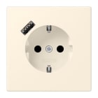 JUNG - SCHUKO Steckdose 16 A 250 V ~, mit USB 1 x Typ ASAFETY+, Serie LS, blanc ivoire
