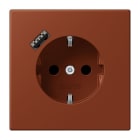 JUNG - SCHUKO Steckdose 16 A 250 V ~, USB 1 x Typ ASAFETY+, terre sienne brûlée 59