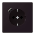 JUNG - SCHUKO Steckdose 16 A 250 V ~, mit USB 1 x Typ ASAFETY+, Serie LS, noir d'ivoire