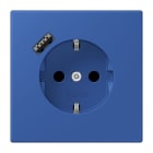 JUNG - SCHUKO Steckdose 16 A 250 V ~, USB 1 x Typ ASAFETY+, Serie LS, bleu outremer 59
