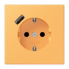 JUNG - SCHUKO Steckdose 16 A 250 V ~, USB 1 x Typ ASAFETY+, Serie LS, ocre jaune clair