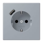 JUNG - SCHUKO Steckdose 16 A 250 V ~, mit USB 1 x Typ ASAFETY+, Serie LS, gris clair 59