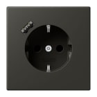 JUNG - SCHUKO Steckdose 16 A 250 V ~, USB 1 x Typ ASAFETY+, ombre naturelle 59