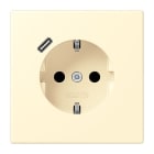 JUNG - SCHUKO Steckdose 16 A 250 V ~, mit USB 1 x Typ C,  SAFETY+, Serie LS, blanc