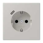 JUNG - SCHUKO Steckdose 16 A 250 V ~, mit USB 1 x Typ CSAFETY+, Serie LS, gris clair 31