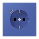 JUNG - SCHUKO Steckdose 16 A 250 V ~, USB 1 x Typ CSAFETY+, Serie LS, bleu outremer 31