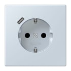 JUNG - SCHUKO Steckdose 16 A 250 V ~, mit USB 1 x Typ CSAFETY+, Serie LS, outremer pale