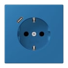 JUNG - SCHUKO Steckdose 16 A 250 V ~, USB 1 x Typ CSAFETY+, Serie LS, bleu céruléen 31