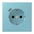 JUNG - SCHUKO Steckdose 16 A 250 V ~, USB 1 x Typ CSAFETY+, Serie LS, céruléen moyen