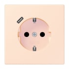 JUNG - SCHUKO Steckdose 16 A 250 V ~, mit USB 1 x Typ CSAFETY+, Serie LS, orange pâle