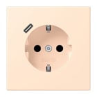 JUNG - SCHUKO Steckdose 16 A 250 V ~, USB 1 x Typ CSAFETY+, Serie LS, terre sienne pâle