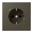 JUNG - SCHUKO Steckdose 16 A 250 V ~, USB 1 x Typ CSAFETY+, ombre naturelle 31