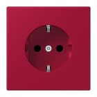 JUNG - SCHUKO Steckdose, 16 A 250 V ~, Serie LS, rouge carmin