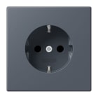 JUNG - SCHUKO Steckdose, 16 A 250 V ~, Serie LS, gris fonce 59