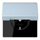 JUNG - SCHUKO Steckdose, 16 A 250 V ~, SAFETY+, Klappdeckel, Serie LS, outremerclair