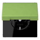 JUNG - SCHUKO Steckdose, 16 A 250 V ~,  SAFETY+, Klappdeckel, Serie LS, vert 31