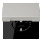 JUNG - SCHUKO Steckdose, 16 A 250 V ~, Klappdeckel, Serie LS, gris clair 31