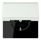 JUNG - SCHUKO Steckdose, 16 A 250 V ~, Klappdeckel, Serie LS, outremer gris